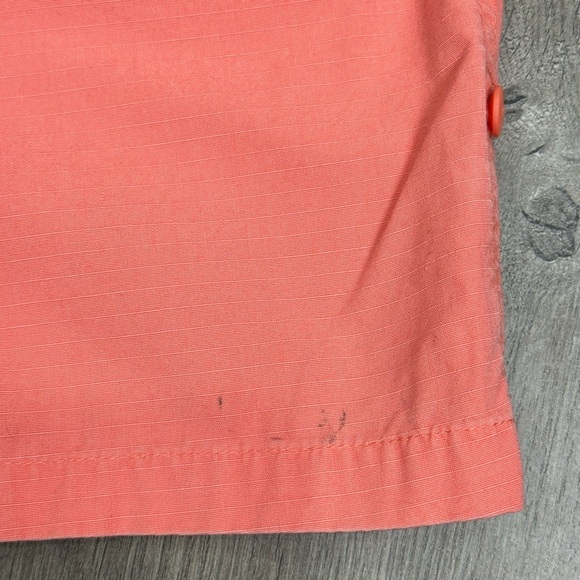 Women’s Eddie Bauer 8 Medium Shorts Ripstop Chino Khakis Pink Bermuda Rolled Hem - Picture 7 of 9